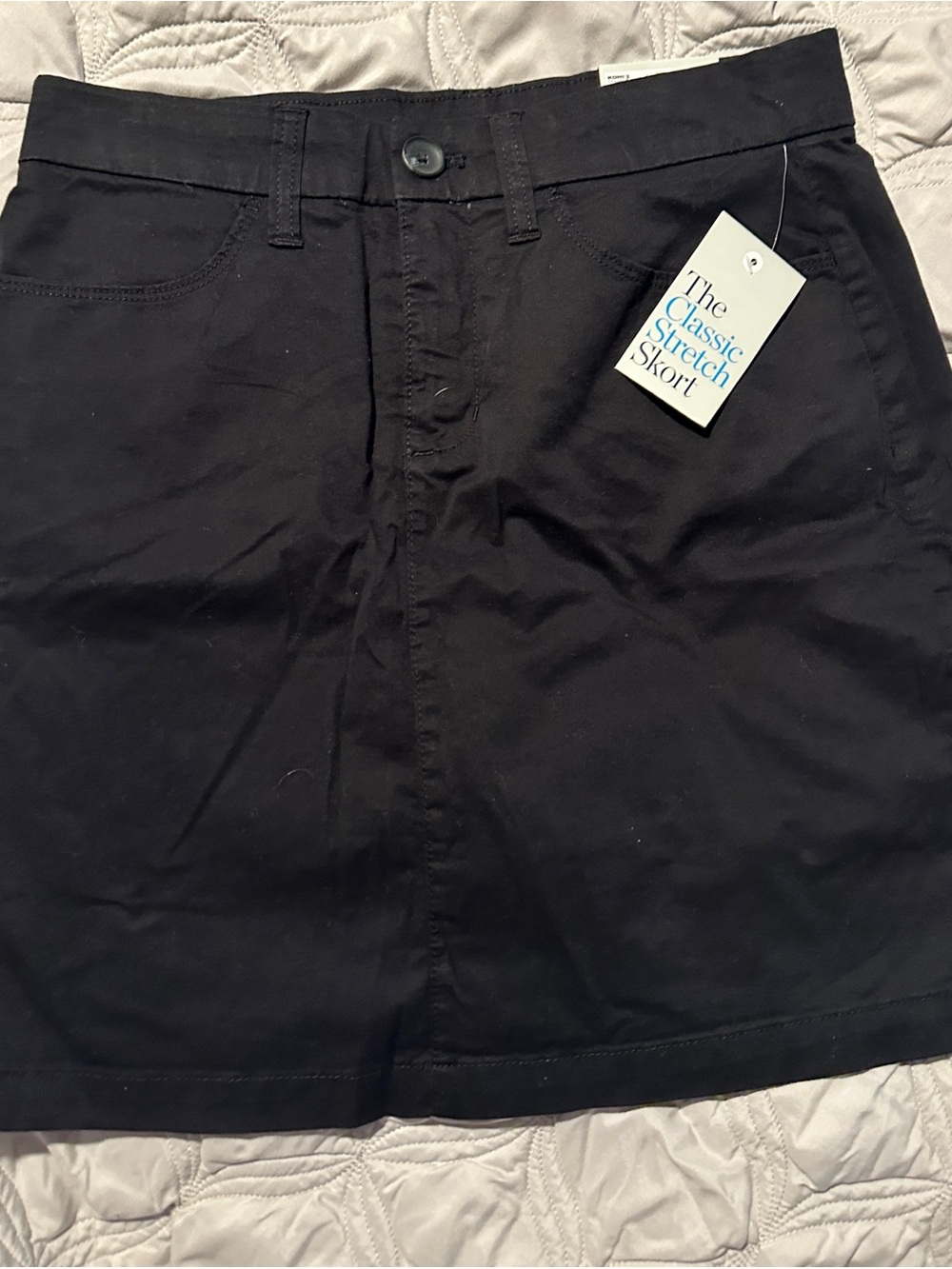 Croft & Barrow Black Stretch Skort